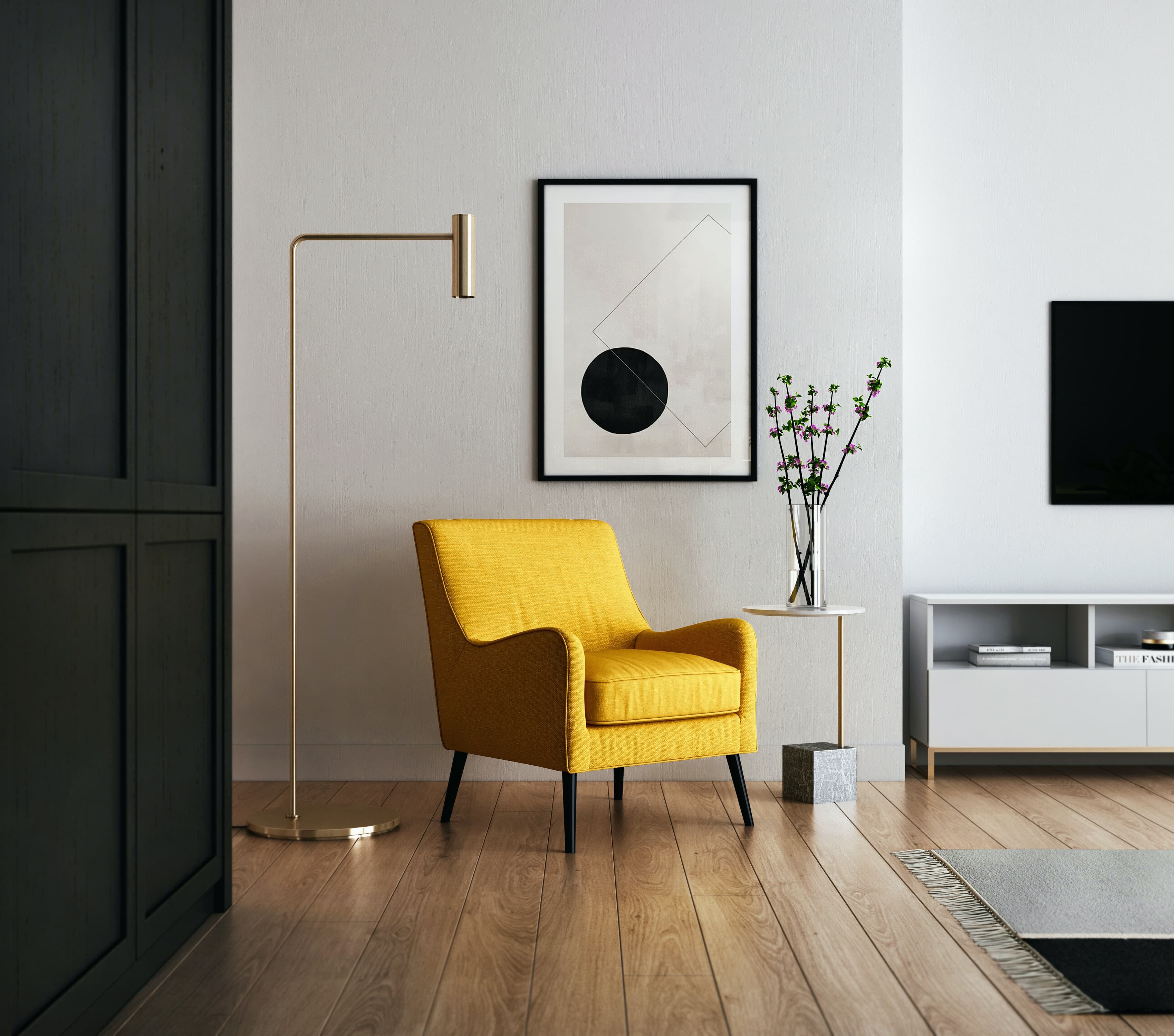 Example of changing a chair's style: Input.