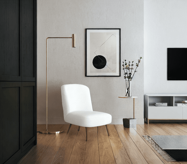 Example of changing a chair's style: Output.